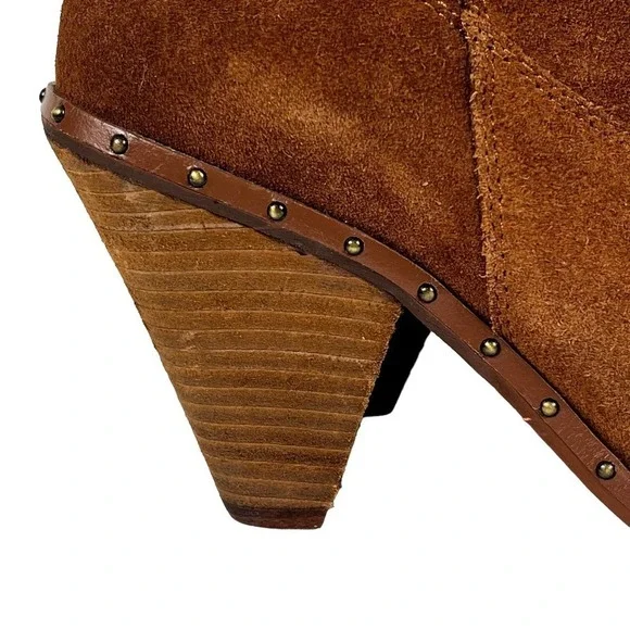 CHINESE LAUNDRY RAMBLE WESTERN LEATHER BOOTIES RUSTY BROWN NWOT WOMEN'S SIZE 7.5 - Picture 7 of 14